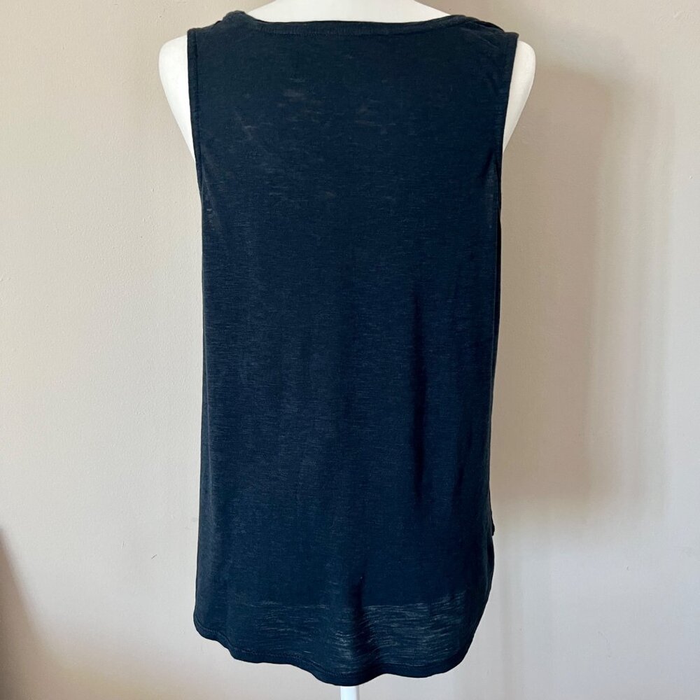 LUCKY BRAND Peacock Embroidered Tank Top Blue Multi Women's Large - Picture 8 of 10